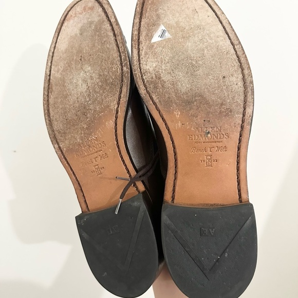 Allen Edmonds Fifth Avenue Shoes Men's 11B Brown Cap-Toe Oxford Leather 5745 - Picture 8 of 9